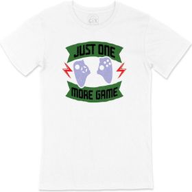 Cix Yeşil Just One More Game Beyaz T-shirt