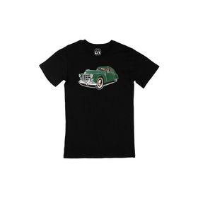 Cix Yeşil Klasik Araba Siyah T-shirt