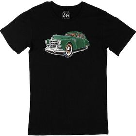 Cix Yeşil Klasik Araba Siyah T-shirt