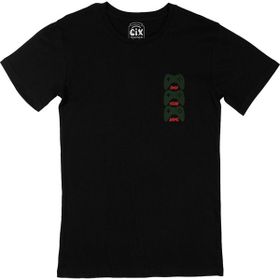 Cix Yeşil Own Your Game Siyah Cep Logo Tasarımlı Erkek T-shirt