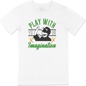 Cix Yeşil Play Your Imagination Beyaz T-shirt