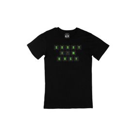 Cix Yeşil Sorry I Am Bussy Siyah T-shirt