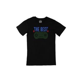 Cix Yeşil The Best Gamer Siyah T-shirt