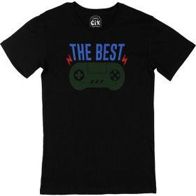 Cix Yeşil The Best Gamer Siyah T-shirt