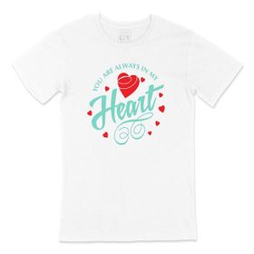 Cix Yeşil You Are Always In My Heart Beyaz T-shirt