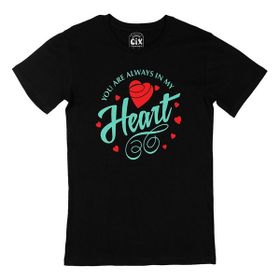 Cix Yeşil You Are Always In My Heart Siyah T-shirt