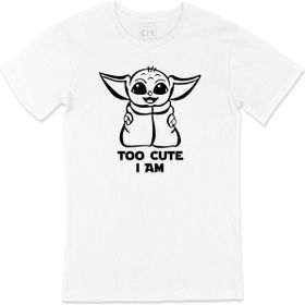 Cix Yoda Too Cute Beyaz T-shirt