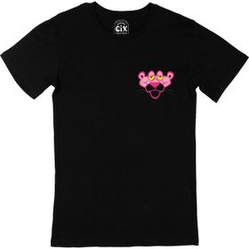 Cix Yorgun Pembe Panter Siyah Erkek T-shirt