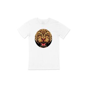 Cix Yuvarlak Kızgın Kaplan Beyaz T-shirt