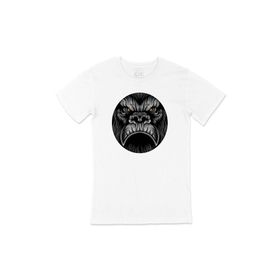 Cix Yuvarlak Kızgın Maymun Beyaz T-shirt