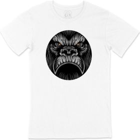 Cix Yuvarlak Kızgın Maymun Beyaz T-shirt