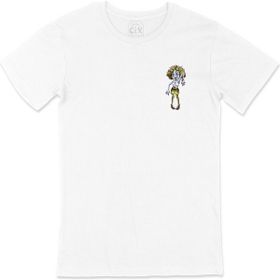 Cix Zombies Girl Cep Logo Tasarımlı Beyaz T-shirt
