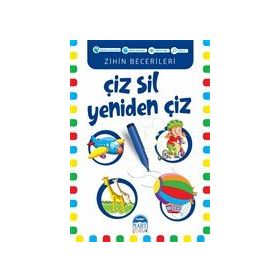 Çiz Sil Yeniden Çiz Mavi Kitap - Martı Çocuk Yayınları