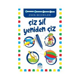 Çiz Sil Yeniden Çiz Mavi Kitap - Martı Çocuk Yayınları