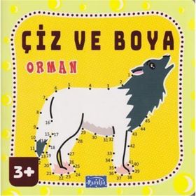Çiz ve Boya Orman 3 Yaş Kollektif Parıltı Yayıncılık