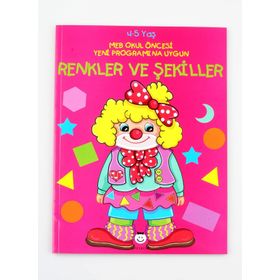 Çizerek Öğreniyorum - Şekiller ve Renkler 3-4 Yaş Uçanbalık Yayınları