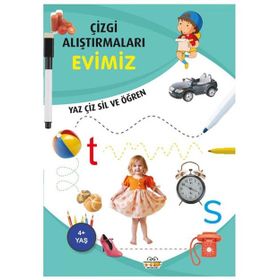 Çizgi Alıştırmaları Evimiz - 0-6 Yaş Yayınları
