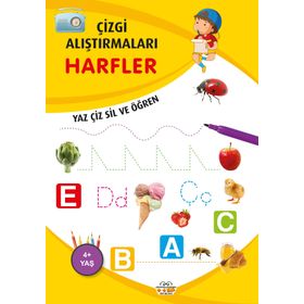 Çizgi Alıştırmaları Harfler - 0-6 Yaş Yayınları