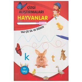 Çizgi Alıştırmaları Hayvanlar - 0-6 Yaş Yayınları