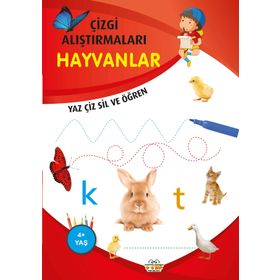 Çizgi Alıştırmaları Hayvanlar - 0-6 Yaş Yayınları