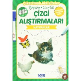 Çizgi Alıştırmaları - Hayvanlar - Ülkü Unsu