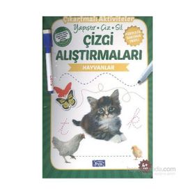 Çizgi Alıştırmaları - Hayvanlar - Ülkü Unsu