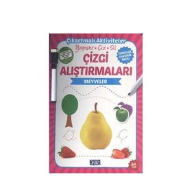 Çizgi Alıştırmaları - Meyveler - Parıltı Yayınları