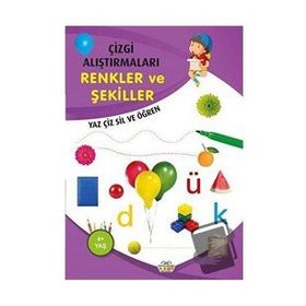 Çizgi Alıştırmaları Renkler ve Şekiller - 0-6 Yaş Yayınları