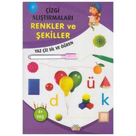 Çizgi Alıştırmaları Renkler ve Şekiller - 0-6 Yaş Yayınları
