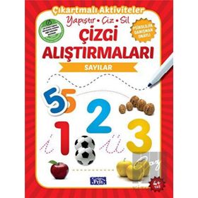 Çizgi Alıştırmaları - Sayılar 4 Yaş - Parıltı Yayınları