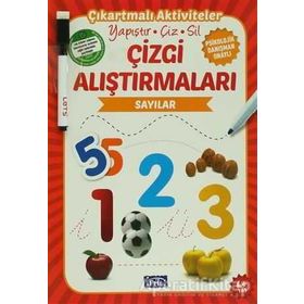 Çizgi Alıştırmaları - Sayılar 4 Yaş - Parıltı Yayınları