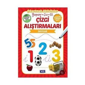 Çizgi Alıştırmaları - Sayılar 4 Yaş - Parıltı Yayınları