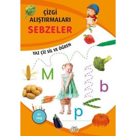 Çizgi Alıştırmaları Sebzeler - 0-6 Yaş Yayınları