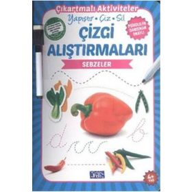 Çizgi Alıştırmaları - Sebzeler - Ülkü Unsu