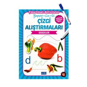Çizgi Alıştırmaları - Sebzeler - Ülkü Unsu