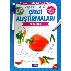 Çizgi Alıştırmaları - Sebzeler - Ülkü Unsu