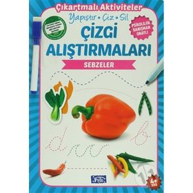 Çizgi Alıştırmaları - Sebzeler - Ülkü Unsu
