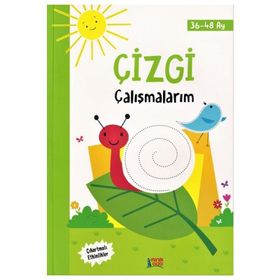 Çizgi Çalışmalarım 36-48 Ay - Minik Ada Yayınları