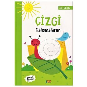 Çizgi Çalışmalarım 36-48 Ay - Minik Ada Yayınları