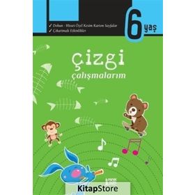 Çizgi Çalışmalarım 6 Yaş Kollektif Minik Ada Yayınları