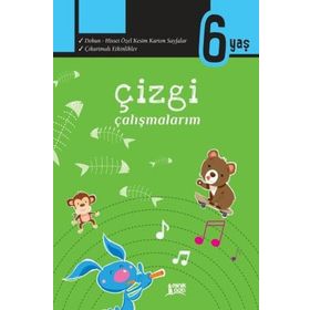 Çizgi Çalışmalarım 6 Yaş Kollektif Minik Ada Yayınları