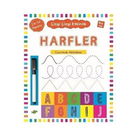 Çizgi Çizgi Etkinlik - Harfler - Kukla Yayınları