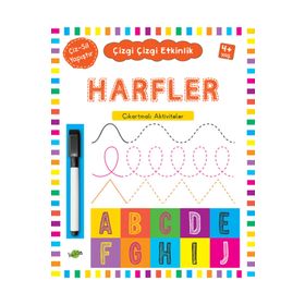 Çizgi Çizgi Etkinlik - Harfler - Kukla Yayınları