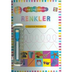 Çizgi Çizgi Etkinlik-Renkler-Çıkartmalı Aktiviteler 4 Yaş - Kolektif