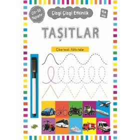 Çizgi Çizgi Etkinlik -Taşıtlar - Kukla Yayınları