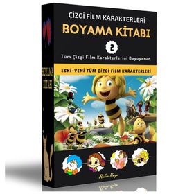 Çizgi Film Karakterleri Boyama Kitabı-2 Enine Boyuna Eğitim
