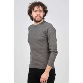 Çizgi Triko 42554259 Gri Erkek Kazak