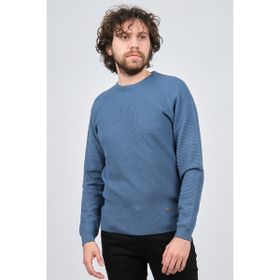 Çizgi Triko 42554259 Mavi Erkek Kazak