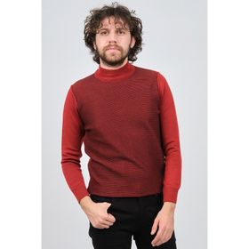 Çizgi Triko 42564229 Bordo Erkek Kazak