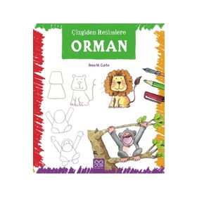Çizgiden Resimlere Orman 1001 Çiçek Kitaplar